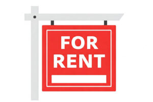 Home for rent sign